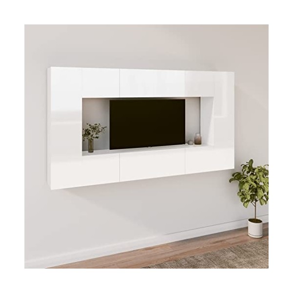 VEEKI Meuble TV, Meuble TV Suspendu, Meuble TV Industriel, Meuble TV Bois, Meuble Chambre, Convient pour Salon ou Chambre, En