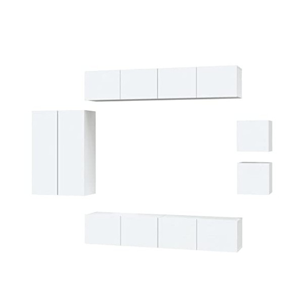 VEEKI Meuble TV, Meuble TV Suspendu, Meuble TV Industriel, Meuble TV Bois, Meuble Chambre, Convient pour Salon ou Chambre, En