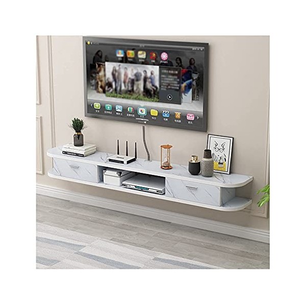 StrOux Meuble TV Flottant Meuble Meuble TV Meuble TV Unités Murales pour Salon Meuble TV Meuble Mural Console TV en Bois pour