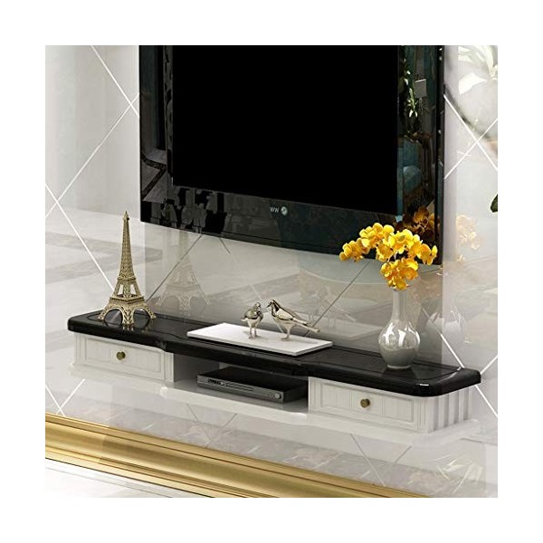 Meuble de télévision Mural Meuble de Chambre à Coucher Salon étagère Murale étagère Flottante étagère de télévision Set Top B