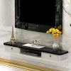 Meuble de télévision Mural Meuble de Chambre à Coucher Salon étagère Murale étagère Flottante étagère de télévision Set Top B