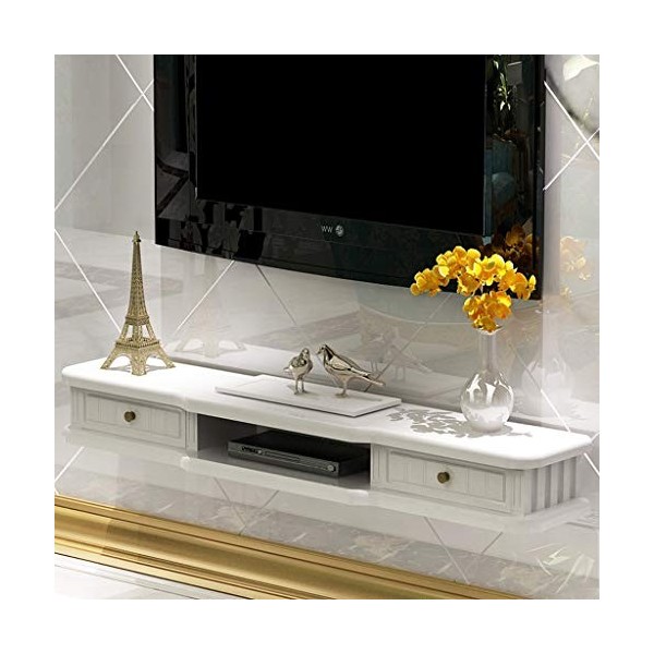 Meuble de télévision Mural Meuble de Chambre à Coucher Salon étagère Murale étagère Flottante étagère de télévision Set Top B