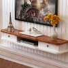 Meuble de télévision Mural Meuble de Chambre à Coucher Salon étagère Murale étagère Flottante étagère de télévision Set Top B