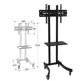 Support TV Mobile A roulettes - INTERHOME©