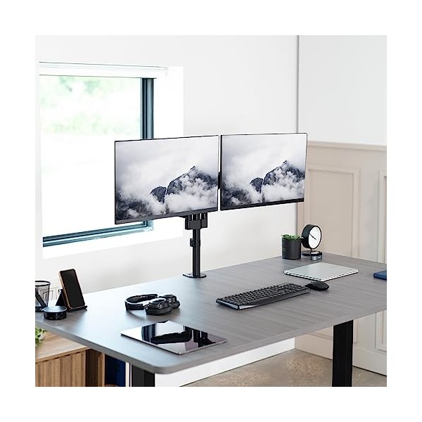 VIVO Support de Bureau, Acier, Noir, Taille Unique