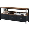PRAISUN Meuble TV avec rangement et tiroirs, commode large pour chambre à coucher, centre de divertissement pour télévision d