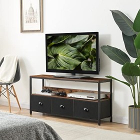 PRAISUN Meuble TV avec rangement et tiroirs, commode large pour chambre à coucher, centre de divertissement pour télévision d