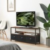 PRAISUN Meuble TV avec rangement et tiroirs, commode large pour chambre à coucher, centre de divertissement pour télévision d