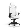 noblechairs Epic Chaise Gaming Blanc - Chaise de Jeu - Gaming Chair - Chaise Bureau Ergonomique - Chaise Pivotante - Fauteuil