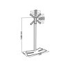 Support TV Orientable Erard Lux Up 1400 L Blanc