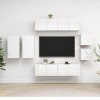 VEEKI Meuble TV, Meuble TV Suspendu, Meuble, Meuble TV avec Rangement，Meuble Industriel, Convient pour Salon ou Chambre, Ense
