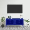 ECLAY Centres de divertissement & Meuble TV en acier Bleu marine 105 x 35 x 50 cm