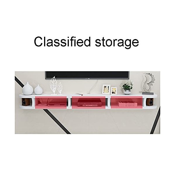 Meuble TV Meuble TV Unités Murales pour Salon Console TV Meuble TV Meuble Mural Convient pour Salon Chambre Bureau/a/140X22X1