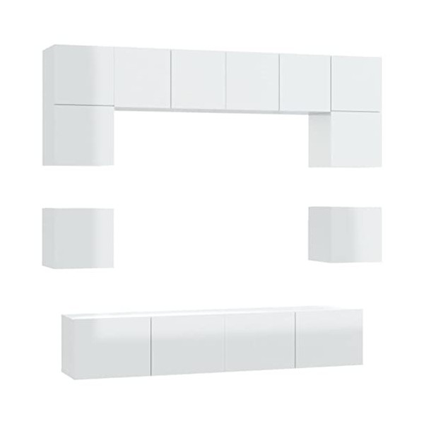 VEEKI Meuble TV, Meuble TV Suspendu, Meuble TV Industriel, Meuble TV Bois, Meuble Chambre, Convient pour Salon ou Chambre, En