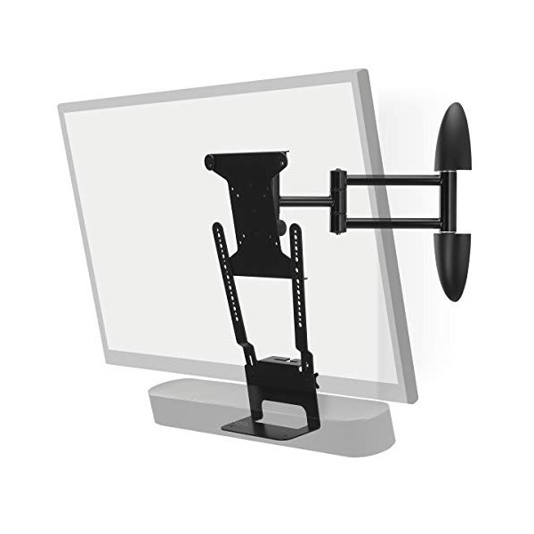 Flexson Support Mural Orientable Noir pour TV et Sonos Beam - Noir