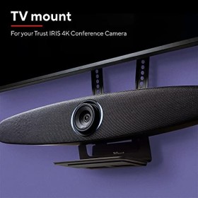Trust Iris Support TV pour Iris Caméra pour Visioconférence 4K UHD, Norme Universelle VESA - Noir