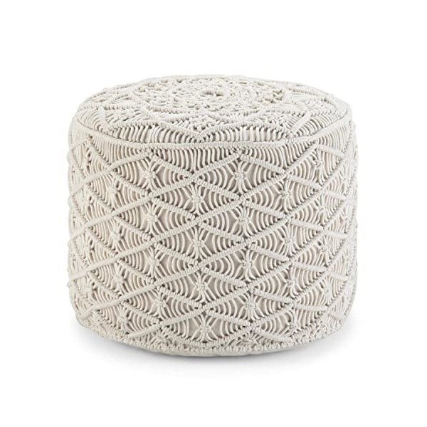 SIMPLIHOME Bedford Meuble TV Universel en Bois Massif avec Portes en Verre, 136,9 cm de Large, pour téléviseurs à écran Plat