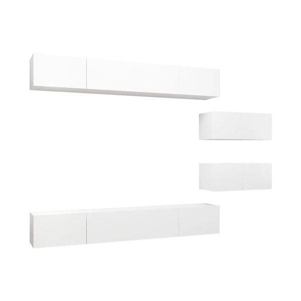 VEEKI Meuble TV, Meuble TV Suspendu, Meuble, Meuble TV avec Rangement，Meuble Industriel, Convient pour Salon ou Chambre, Ense