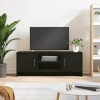 Tidyard Meuble TV Banc TV Meuble de Salon Noir 102x30x37,5 cm Bois dingénierie