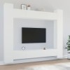 Ensemble de Meubles TV 8 pcs Blanc Bois dingénierie - Meuble télé, Meuble TV Industriel, Meuble Chambre, Convient pour Salon