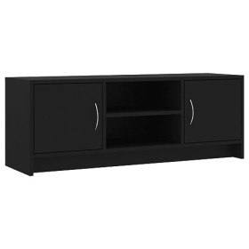 Tidyard Meuble TV Banc TV Meuble de Salon Noir 102x30x37,5 cm Bois dingénierie