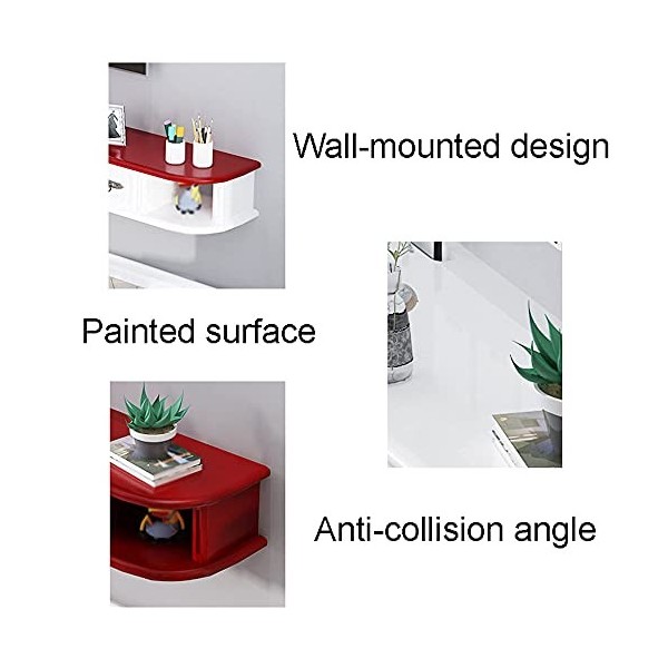 Meuble TV Meuble TV Unités murales pour Salon Console TV Meuble TV Meuble Mural Unité de Divertissement Flottante pour/DVD/CD