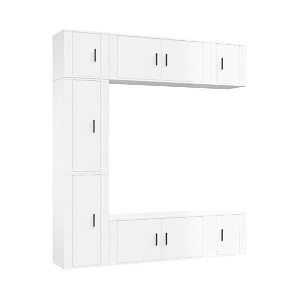 VEEKI Meuble TV, Meuble TV Suspendu, Meuble TV Industriel, Meuble TV Bois, Meuble Chambre, Convient pour Salon ou Chambre, En