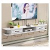 StrOux Meuble TV Flottant Meuble TV Meuble TV Unités murales pour Salon Meuble TV Meuble Mural Console multimédia avec 3 rang