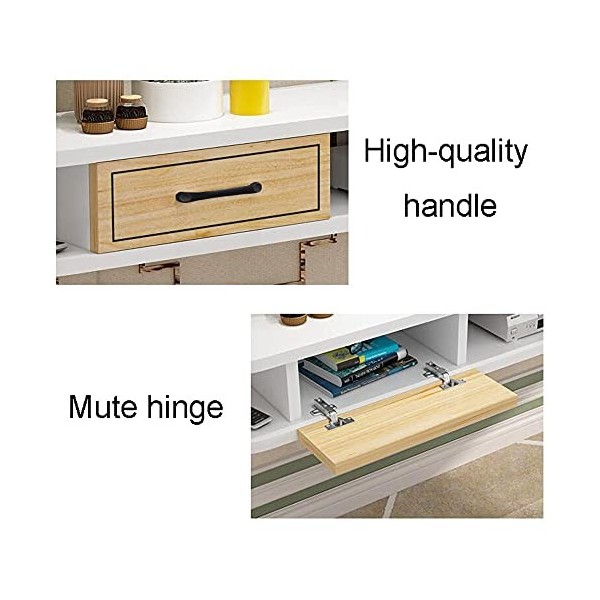 StrOux Meuble TV Flottant Meuble TV Meuble TV Unités murales pour Salon Meuble TV Meuble Mural Console multimédia avec 3 rang