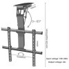 Support De Télévision Motorisé Au Plafond, Adjustable Electric TV Mount with Remote Control, Hidden Drop Down TV Lift, Telesc