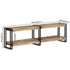 MATTUI Home Hardware Businese Meuble TV en bois massif recyclé 140 x 30 x 40 cm
