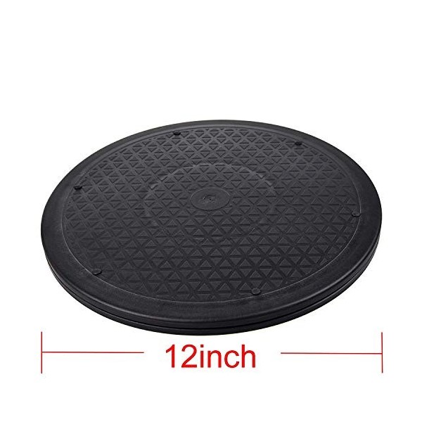 Pivot rotatif robuste de 30,5 cm avec roulements à billes en acier pour moniteur/téléviseur/tourne-table/Lazy Susan