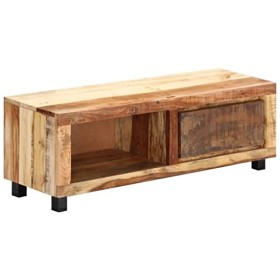WOODEY Meuble TV en bois recyclé massif 100 x 30 x 33 cm