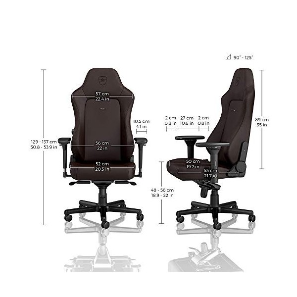 noblechairs Hero Chaise de Gaming - Chaise de Bureau - Cuir Synthétique PU - Êdition Java