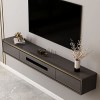 FPIGSHS Meuble TV Suspendu Bois,Armoire de Console Multimédia Murale,Étagères de Décodeur TV avec Étagère de Stockage Audio/v