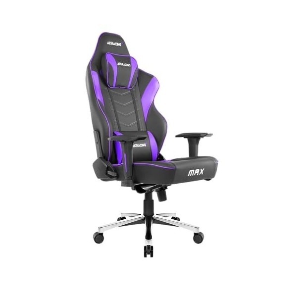 AKRacing Masters Series Max Fauteuil de Gaming, Métal, Noir, Violet, Taille Unique