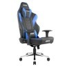 AKRacing Masters Series Max Fauteuil de Gaming, Simili Cuir, Noir, Bleu, Taille Unique