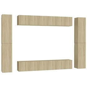 Meuble TV, Meuble TV Suspendu, Meuble TV Blanc, Meuble TV Industriel, Meubles de Salon, Salon, Chambre, Cadre en Acier, vidaX