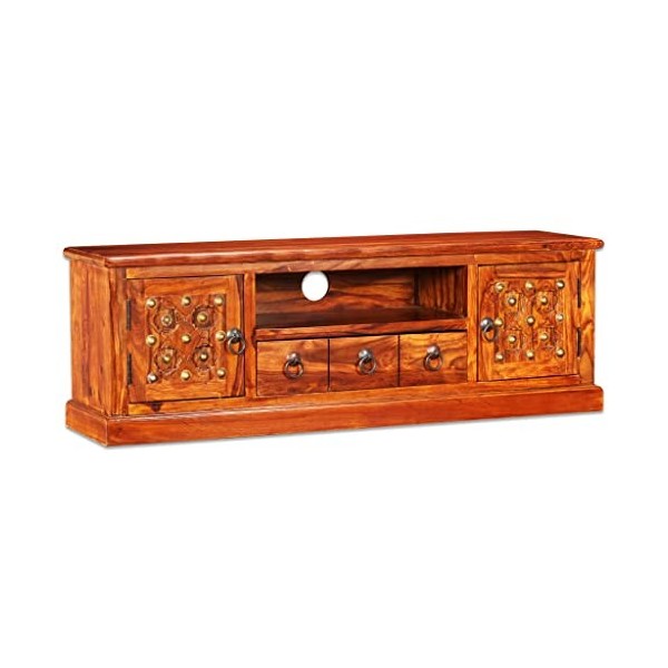 VEEKI Meuble TV, Meuble TV Suspendu, Meuble TV Industriel, Meuble TV Bois, Meuble Chambre, Convient pour Salon ou Chambre, Bo