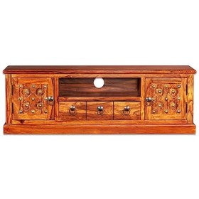 VEEKI Meuble TV, Meuble TV Suspendu, Meuble TV Industriel, Meuble TV Bois, Meuble Chambre, Convient pour Salon ou Chambre, Bo