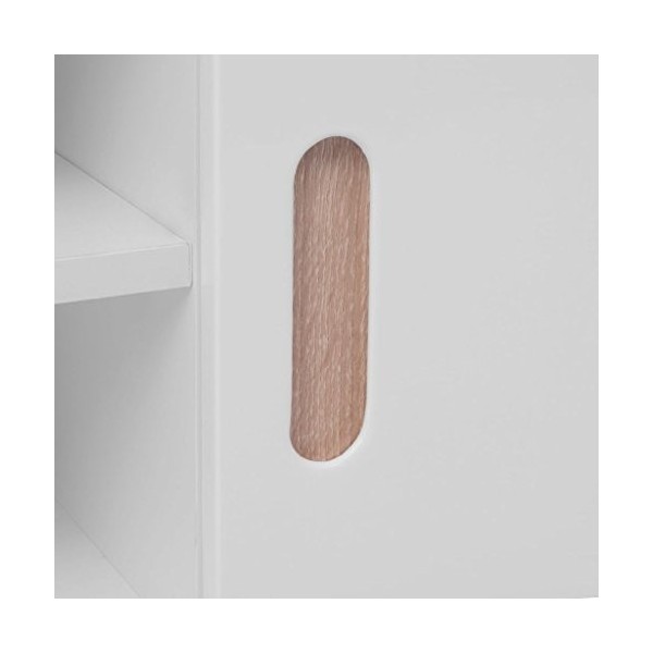 xingshuoonline Meuble pour TV de Haute Brillance MDF 150 x 46,5 x 48,5 cm Blanc Meuble TV Taille de la Porte : 50 x 30 m Lon