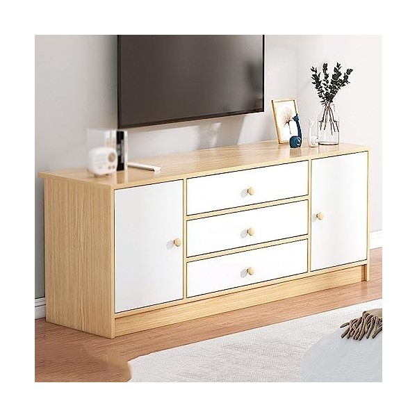 Support de Meuble TV, Meuble TV Moderne, Rangement cloisonné, cloisons Ouvertes porteuses Stables, pour différentes Tailles d