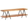 Meuble TV en bois dacacia massif 160 x 40 x 50 cm