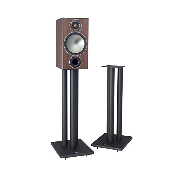 Pangea Audio LS300 Lot de 2 supports de haut-parleurs en acier pour bibliothèque 71 cm