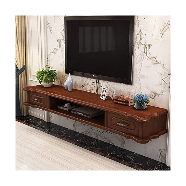 Meuble de télévision Mural avec tiroir Chambre Salon Étagère Murale Étagère Flottante Photo Jouet Mis en Pot étagère Console 