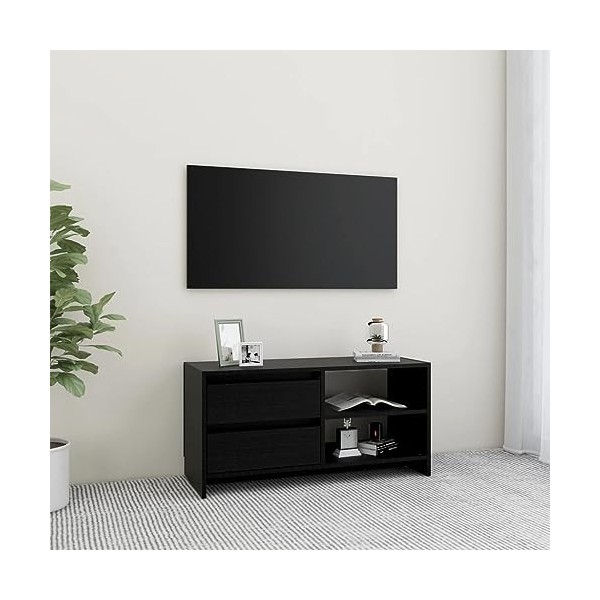 Meuble TV,Étagère TV Flottante, Support de Télévision Flottant Fixé au Mur Centre de Console Multimédia de Divertissement Gra