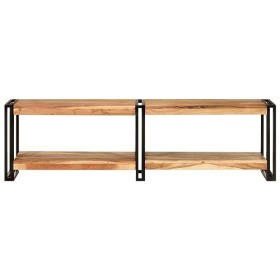 Meuble TV 140x30x40 cm bois massif acacia