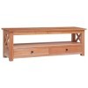 Meuble TV en bois dacajou massif 120 x 30 x 40 cm