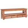 Meuble TV en bois dacajou massif 120 x 30 x 40 cm
