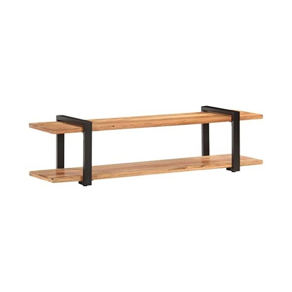 DCRAF Home Hardware Businese Meuble TV en bois dacacia massif 160 x 40 x 40 cm